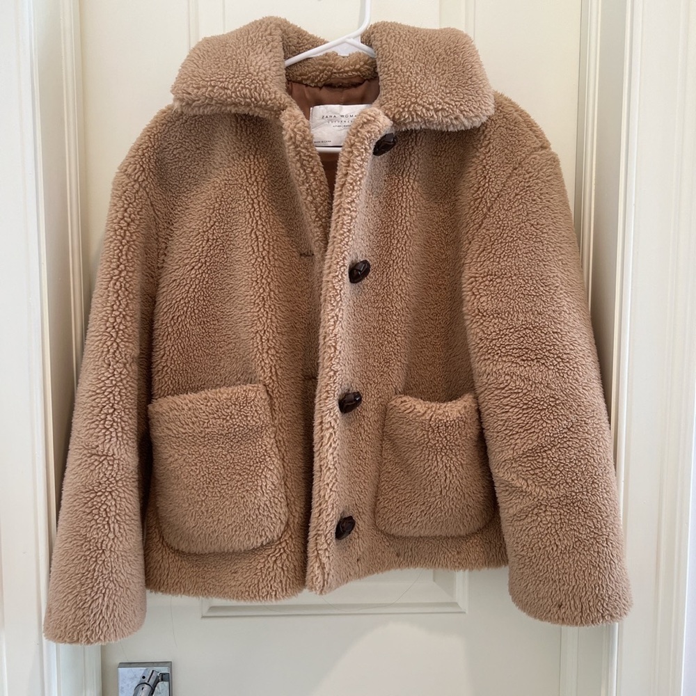 Zara teddy coat